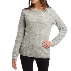 Fjallraven Ovik 100% wool structured womans sweater LARGE - fits like Medium